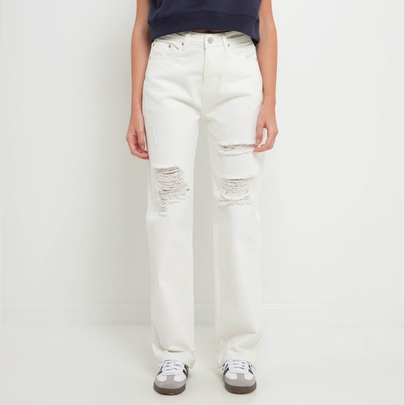 Grey Lab - Destroyed Jeans - Size 24 - Picture 1 of 12